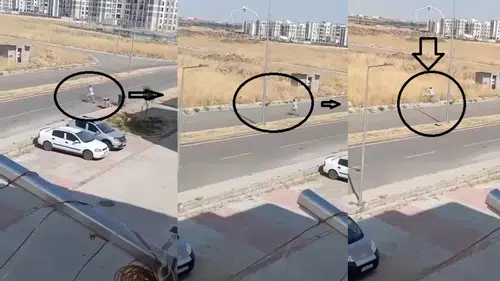Diyarbakır Bağlar'da skandal görüntü: Çöpleri konteynerden alıp boş araziye attı