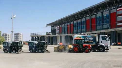 Amedspor Erzurumspor maçı öncesi Diyarbakır Stadı'nda seferberlik: 7/24 çalışma var