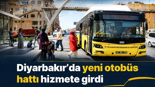 Diyarbakır'da toplu ulaşımda yeni dönem: Yeni otobüs hattı hizmete girdi
