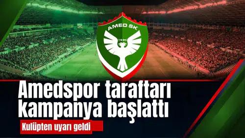 Amedspor taraftarı kampanya başlattı, kulüpten uyarı geldi
