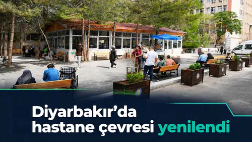 Diyarbakır'da üç bölgede kapsamlı düzenleme: Hastane çevresi yenilendi