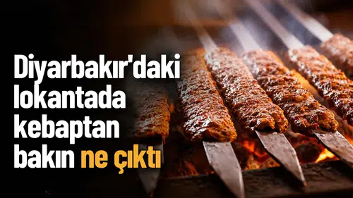Diyarbakır'daki lokantada kebabın içinden bakın ne çıktı: Bakanlık ifşa etti
