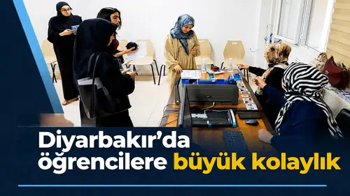 Diyarbakır'da öğrencilere büyük kolaylık: Ayaklarına kadar geldi