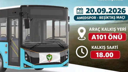 Diyarbakır'da belediye Amedspor Beşiktaş maçı için ücretsiz otobüs kaldırıyor