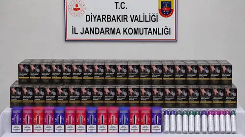 Diyarbakır jandarmasından kaçakçılık operasyonu: Binlerce paket sigara ele geçirildi