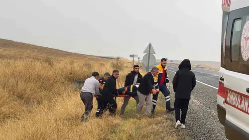 Diyarbakır-Silvan yolunda pikap şarampole uçtu: Lastik patlaması kazaya yol açtı