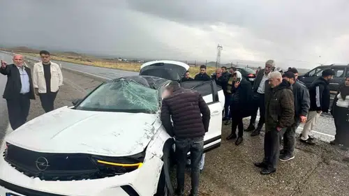 Silvan-Batman karayolunda yağış kazayı beraberinde getirdi: 1 kişi yaralandı
