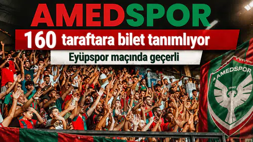 Amedspor'dan taraftara duyuru: 160 kişiye bilet tanımlanacak