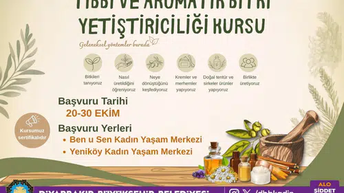 Diyarbakır'da kadınlar doğayla buluşuyor: Bitki yetiştiriciliği kursu için son tarih 30 Ekim