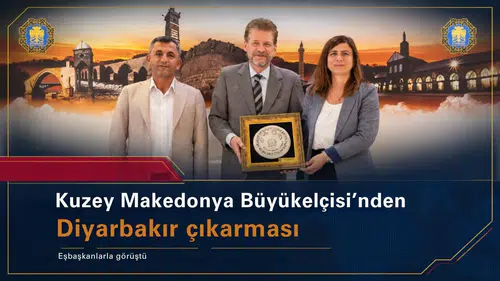 Kuzey Makedonya Büyükelçisi'nden Diyarbakır çıkarması: Eşbaşkanlarla görüştü