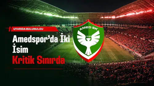 Amedspor'da iki isim kritik sınırda: Konyaspor maçı öncesi uyarı geldi