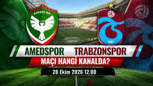 Amedspor Trabzonspor maçı hangi kanaldan canlı yayınlanacak? İşte detaylar