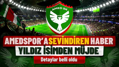 Amedspor'a Eyüpspor maçı öncesi yıldız isimden sevindiren haber geldi