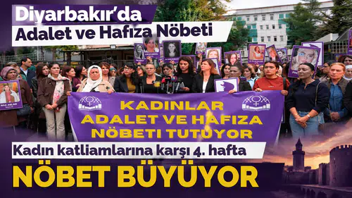 Diyarbakır'da kadın katliamlarına karşı tepkide 4. hafta: Adalet ve hafıza nöbeti büyüyor