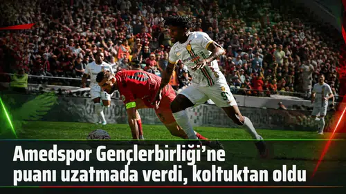 Amedspor Gençlerbirliği'ne puanı uzatmada kaptırdı, liderlikten oldu