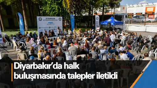 Diyarbakır'da halk buluşmasında onlarca talep eşbaşkanlara iletildi: Çözüm bulunacak
