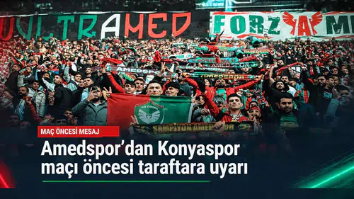 Amedspor'dan Konyaspor maçı öncesi taraftara uyarı: Stat kuralları hatırlatıldı