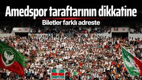 Amedspor taraftarının dikkatine: Samsunspor biletleri farklı adreste