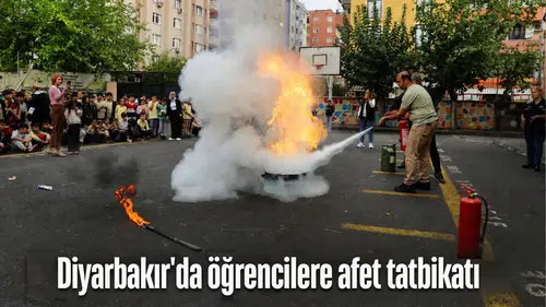 Diyarbakır'da afet farkındalık seferberliği: Öğrenciler deprem tatbikatıyla bilinçlendi