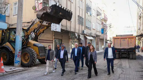Diyarbakır'da Eşbaşkanlar denetimde: 3 caddede çalışmalar tam gaz sürüyor