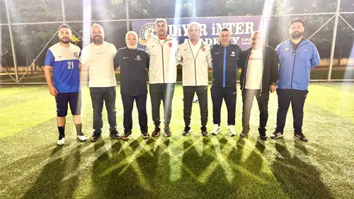 Milli takım heyeti Diyarbakır'da: Diyar İnter'e sürpriz ziyaret