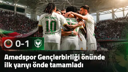 Gençlerbirliği önünde Amedspor ilk yarıyı 1-0 önde tamamladı: İşte golü atan isim