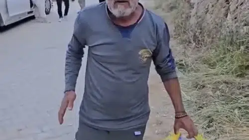 Çermik Sinek Çayı'nda doğa duyarlılığı Piknik alanındaki atıkları tek başına temizledi