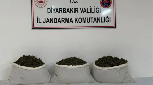 Diyarbakır jandarmasından zehir tacirlerine ağır darbe 107 kilogram esrar yakalandı