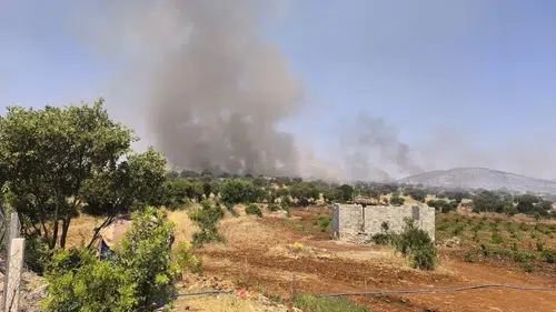 Dicle kırsalında korkutan örtü yangını Alevler Tepebaşı ve Nohutlu hattına yayıldı