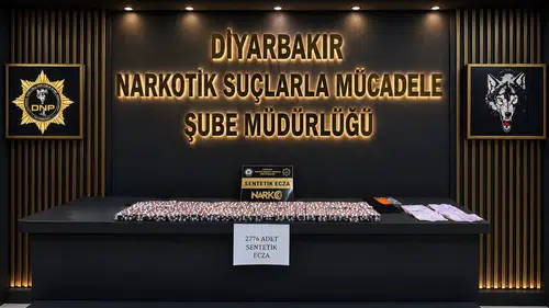 Bağlar'da narkotik operasyonu 2 bin 776 adet sentetik ecza yakalandı, bir kişi tutuklandı