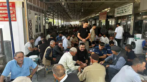 Dicle'de saha çalışmaları Kaymakam Atış hem esnafla buluştu hem yangını yönetti