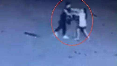 Diyarbakır Bağlar'da şok eden şiddet Site bahçesindeki çocuğa saldıran kadın kamerada