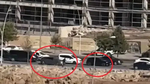 Diyarbakır Yenişehir'de kırmızı ışıkta dehşet anları: Silahlı saldırı kamerada