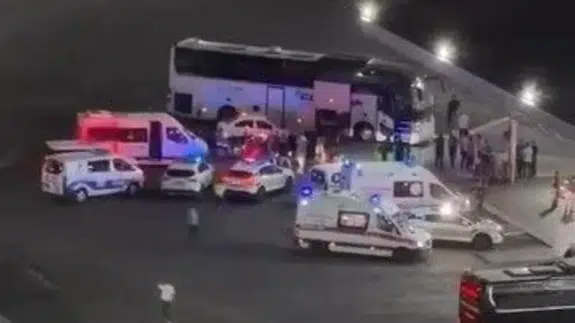 Otogarda yumruklar konuştu, polisin müdahalesi kameraya yansıdı