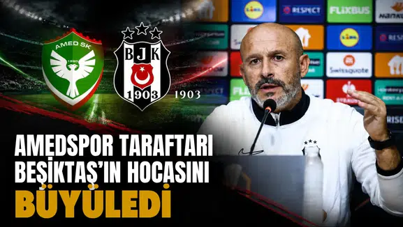 Amedspor taraftarı Beşiktaş'ın hocası İtaliano'yu büyüledi: İlginç sözler sarf etti