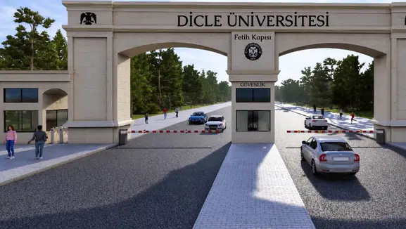 Dicle Üniversitesi kampüsüne yeni görünüm: İki tarihi kapı baştan yenileniyor