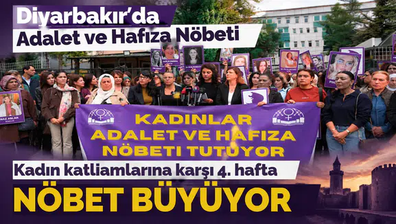 Diyarbakır'da kadın katliamlarına karşı tepkide 4. hafta: Adalet ve hafıza nöbeti büyüyor
