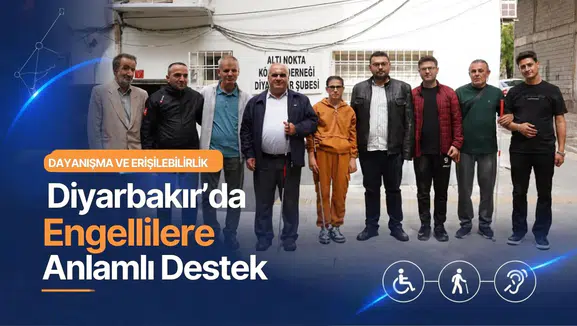 Diyarbakır Büyükşehir'den görme engellilere beyaz baston desteği