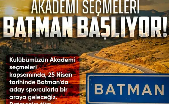 Amedspor Akademi Batman seçmeleri başlıyor! Saatler ve detaylar açıklandı