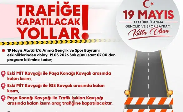 Diyarbakır'da 19 Mayıs'ta trafiğe kapatılacak yollar açıklandı: Sürücülere uyarı