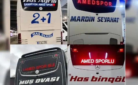 Trabzon'daki olay sonrası Amedspor'a yolcu otobüslerinden dev destek
