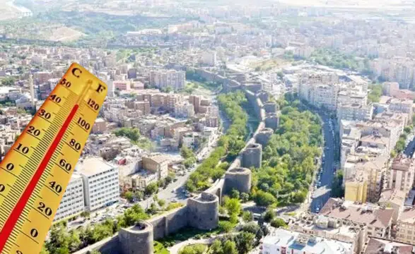 Diyarbakır'da hava alev alev: 17 ilçede dereceler uçuyor