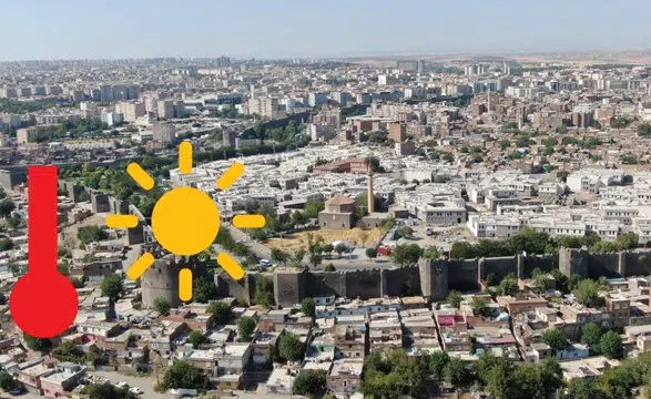 Diyarbakır'da sıcaklıklar 35 ile 42 derece arasında değişiyor: İşte ilçelerde hava durumu