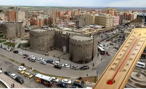Diyarbakır'da 17 ilçe birden cayır cayır yanıyor: En serin nokta bile 37 derece