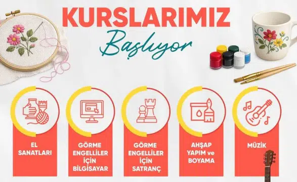 Diyarbakır'da engelliler için ücretsiz kurs dönemi: 5 alanda eğitim sunuluyor