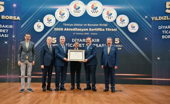 Diyarbakır iş dünyasının gurur günü: Ticaret Borsası’na 5 yıldızlı sertifika