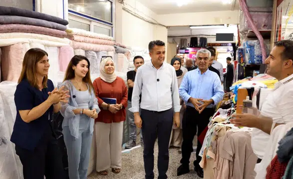 Diyarbakır Sur'da esnaf sıkıntılarını dile getirdi, eşbaşkanlar çözüm sözü verdi