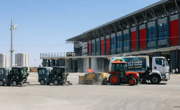 Amedspor Erzurumspor maçı öncesi Diyarbakır Stadı'nda seferberlik: 7/24 çalışma var