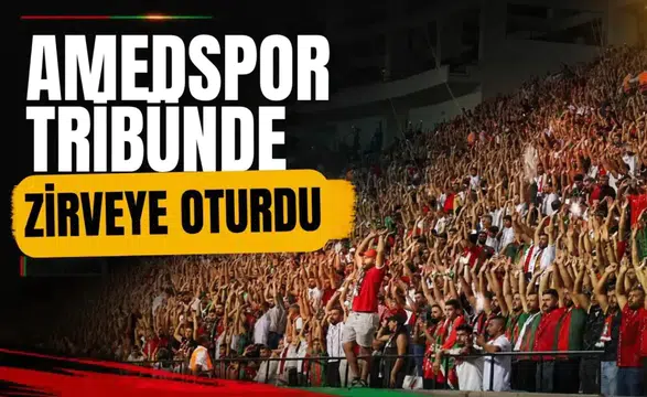 Amedspor tribünlerde zirveye oturdu: Devleri geride bırakan oran dikkat çekti