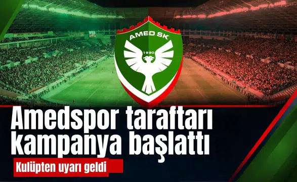 Amedspor taraftarı kampanya başlattı, kulüpten uyarı geldi